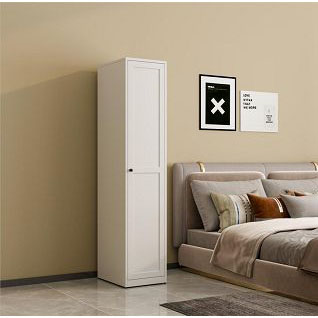 Single door home metal wardrobe steel storage cabinet 